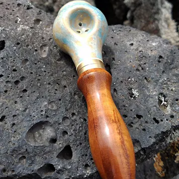 Photo of Hybrid Pipe w/ Ceramic and Milo Wood (5.5 in, 14 cm)