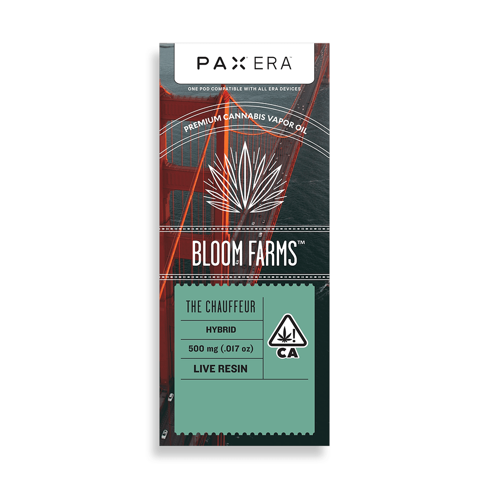 Bloom Farms The Chauffeur Hybrid Live Resin With Liquid Diamonds 0 5g PAX Pod Leafly