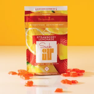 Product image for Strawberry Lemonade Suck It Hard Candies 100mg 40-pack